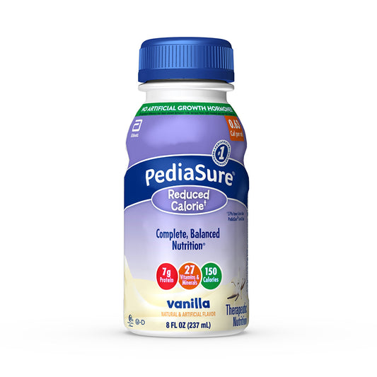 PediaSure® Reduced Calorie Therapeutic Nutrition, Vanilla, 8-ounce bottle 67612