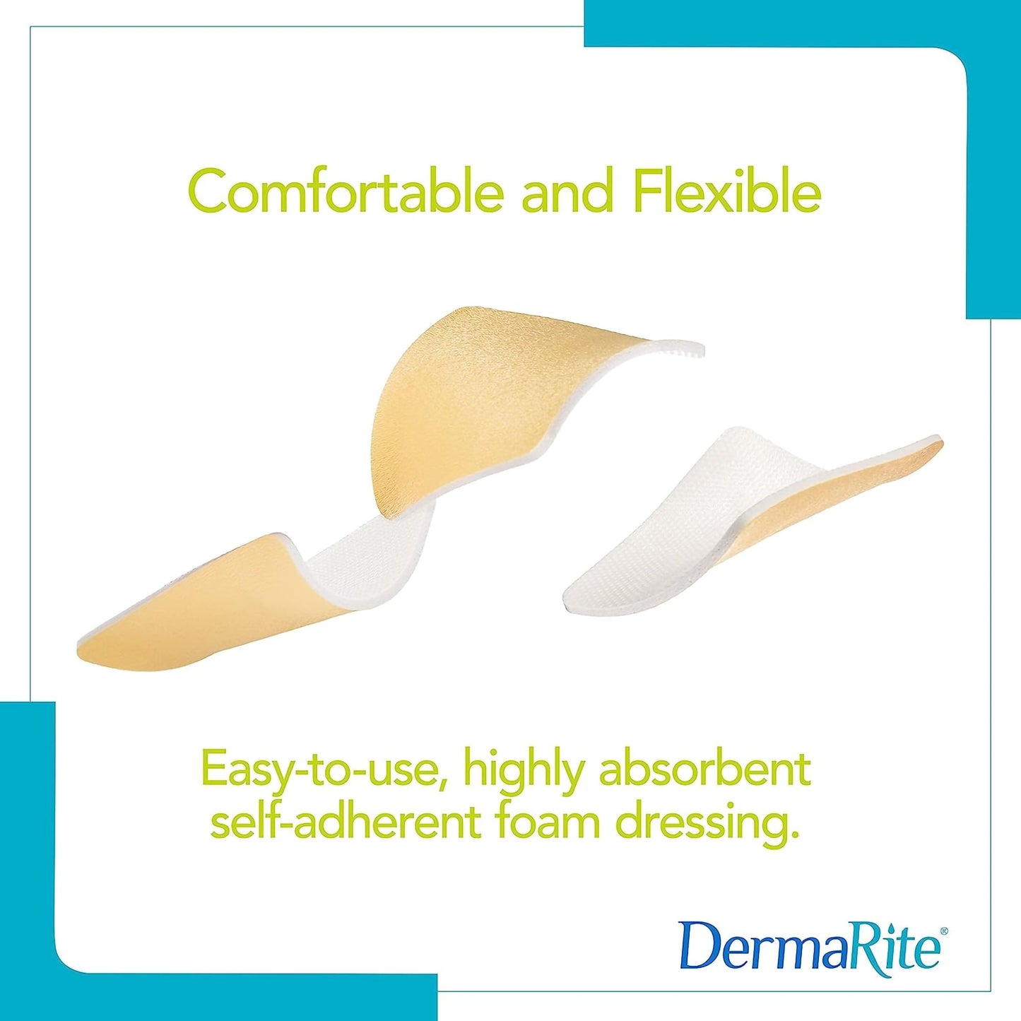 ComfortFoam™ Silicone Adhesive without Border Silicone Foam Dressing, 8 x 8 Inch 44880