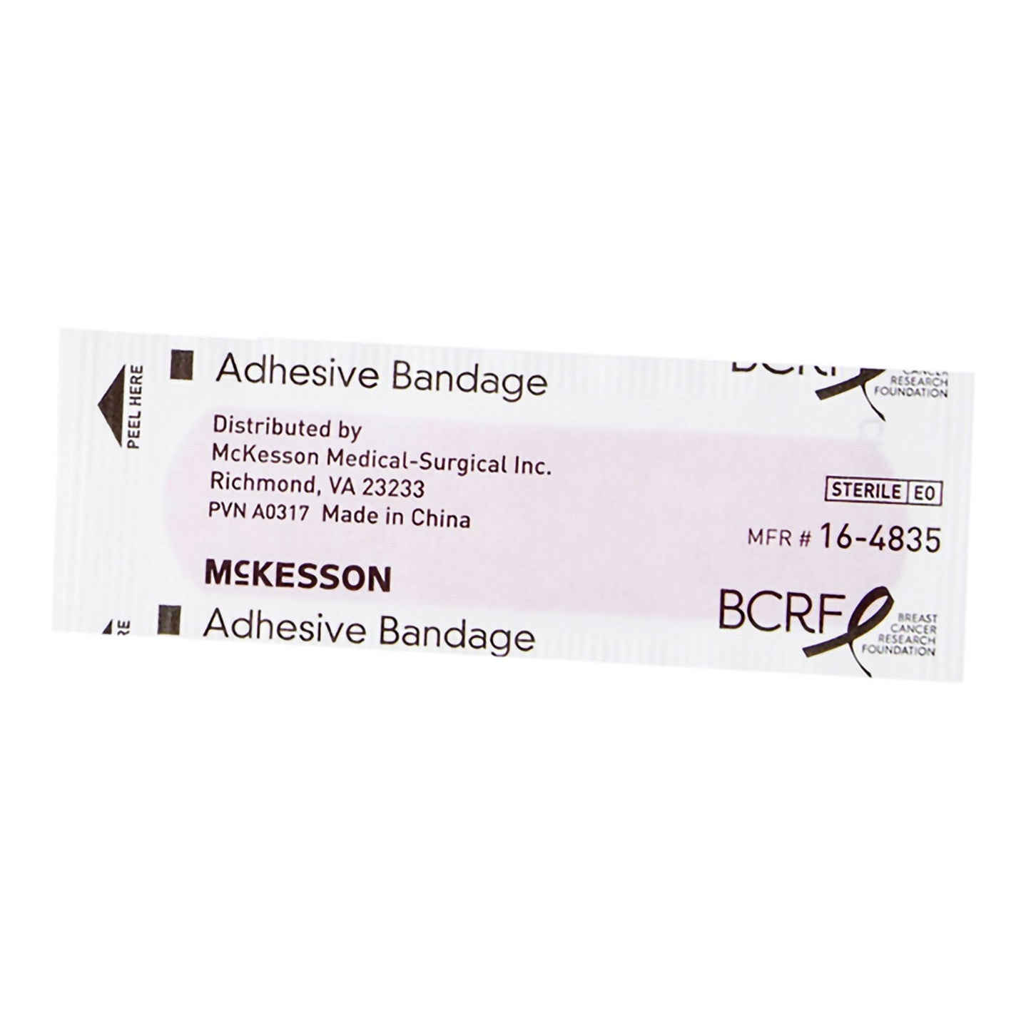 McKesson Pink Adhesive Strip, 3/4 x 3 Inch 16-4835