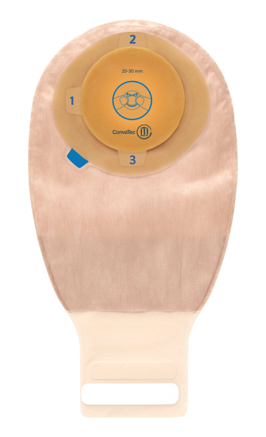 Ostomy Pouch Esteem®+ One-Piece System 12 Inch Length Mold to Fit 1-3/16 to 1-9/16 Inch Stoma Drainable - 413516