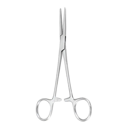Hemostatic Forceps McKesson Argent™ Crile 6-1/4 Inch Length OR / Surgical Grade German Stainless Steel NonSterile Locking Finger Ring Handle Straight