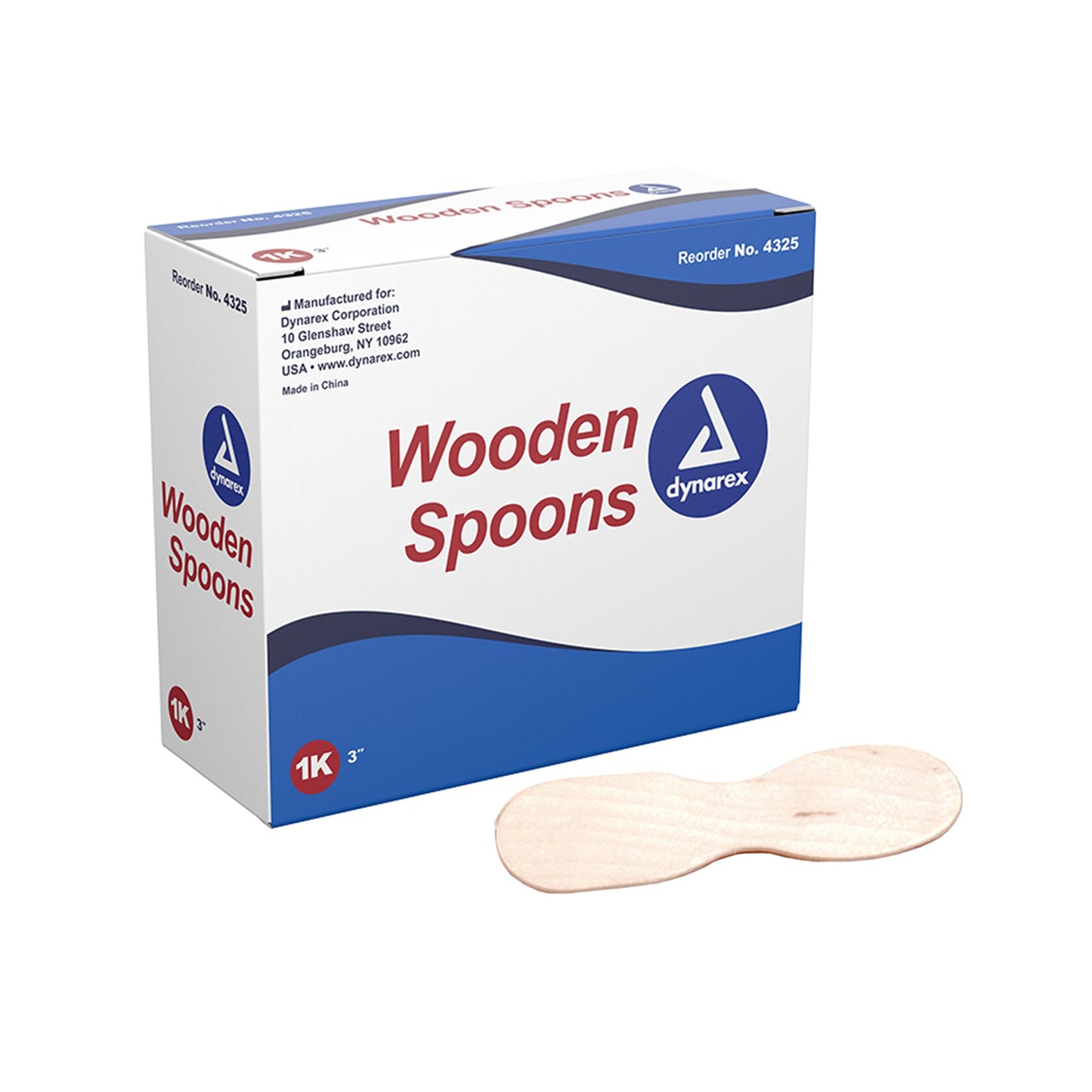 Medical Spoon Dynarex Double Ended Wood Wood - 4325