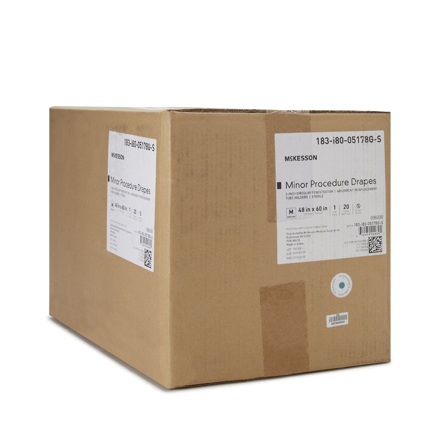 McKesson Sterile Minor Procedure Drape, 48 x 60 Inch 183-I80-05178G-S