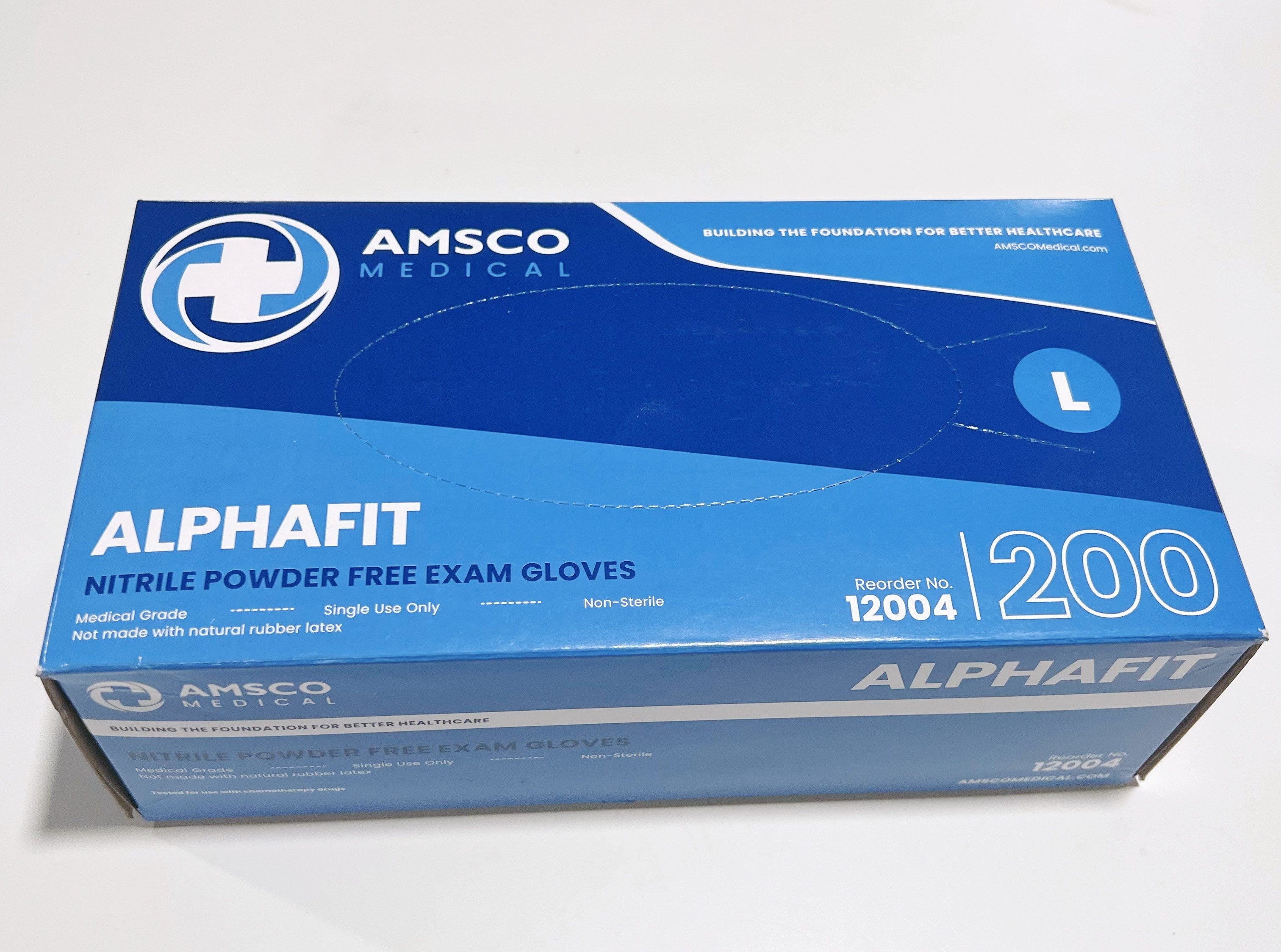 AlphaFit Nitrile Powder-Free Exam Gloves - SM/MED/LG/XL – Medsitis