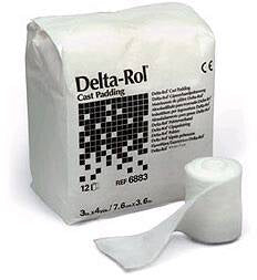 BSN Medical Delta-Rol White Acrylic Undercast Cast Padding 3" x 4 Yd - 6883