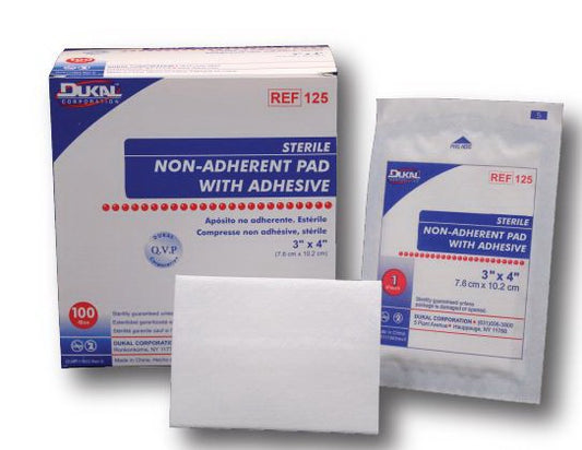 Island Dressing Dukal™ 2 X 3 Inch Rectangle Sterile Film Backing - 124