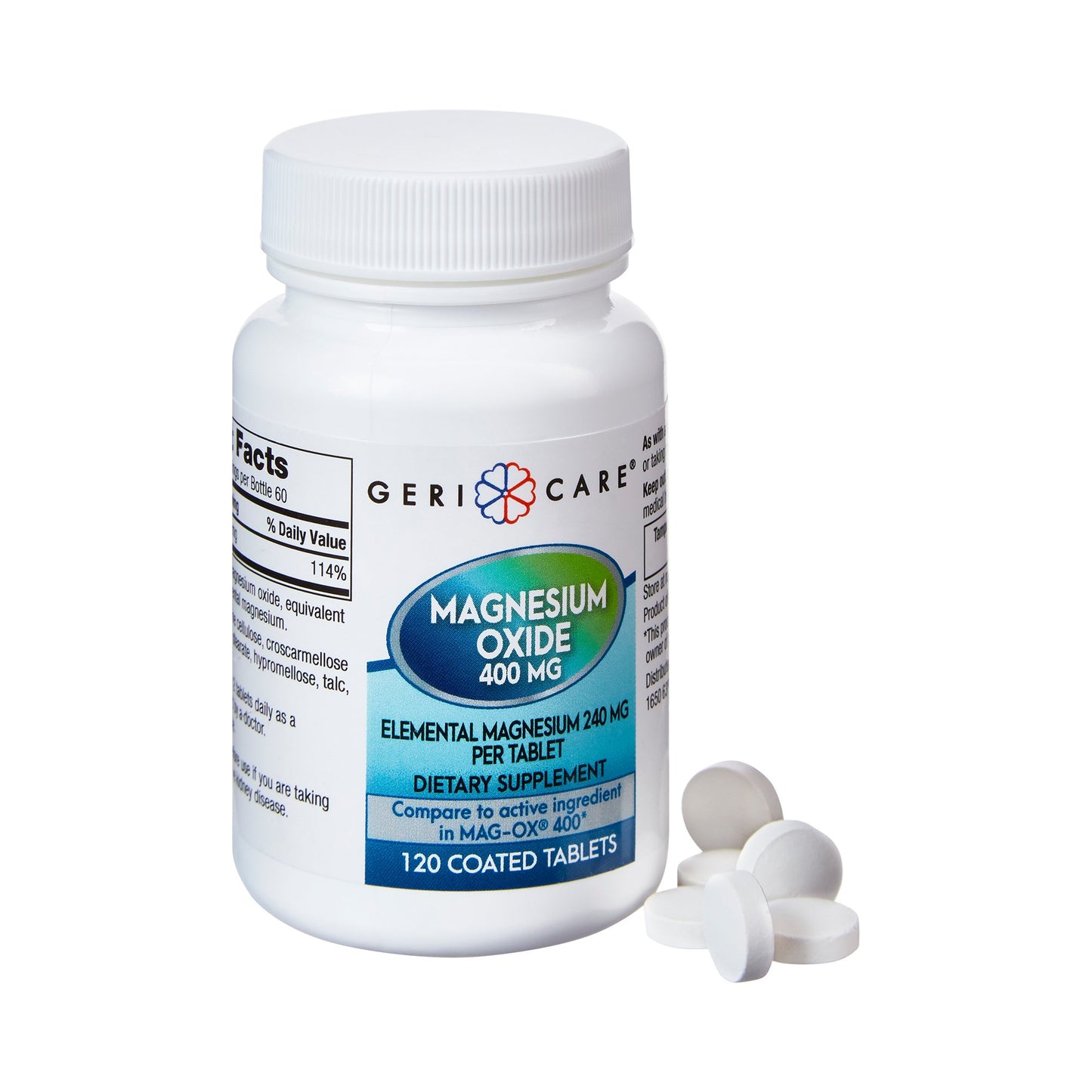 Geri-Care® Magnesium Oxide 400 mg Mineral Supplement 634-12-GCP