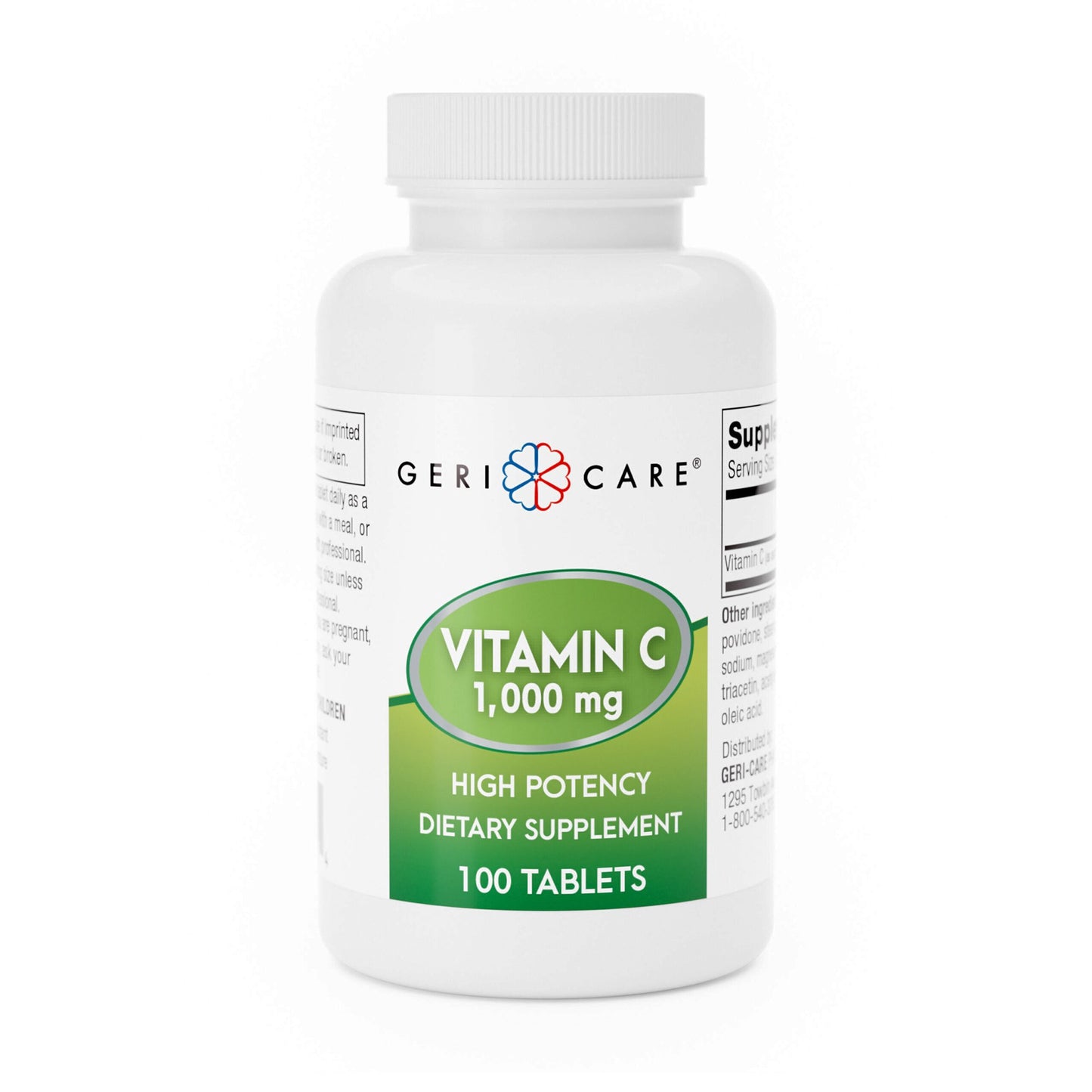 Geri-Care® Vitamin C Supplement Ascorbic Acid 1,000 mg Strength Tablet 100 Per Bottle - 830-01-GCP