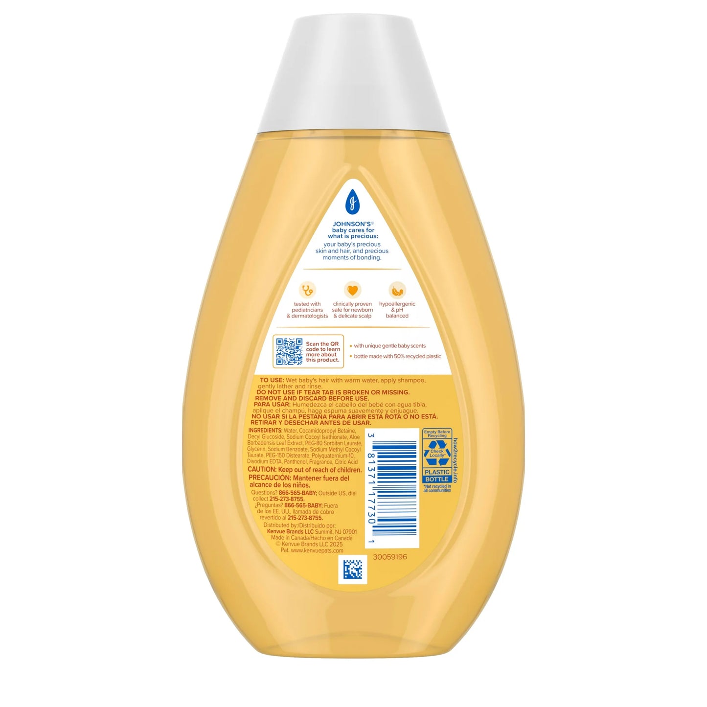 Johnson's Baby Shampoo with Aloe & Vitamin B5 Tear-Free