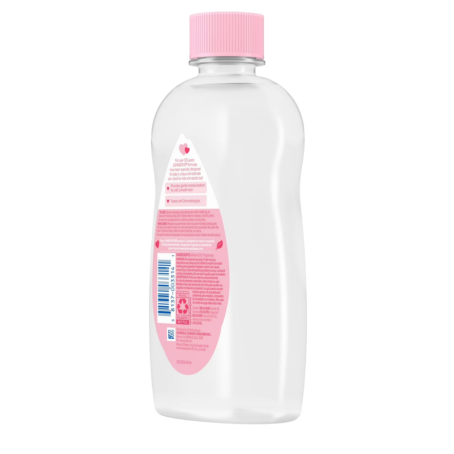 Johnson's® Baby Body Moisturizing Oil, Liquid Mineral Oil for Baby Massage, Original, 14 fl oz 100331400