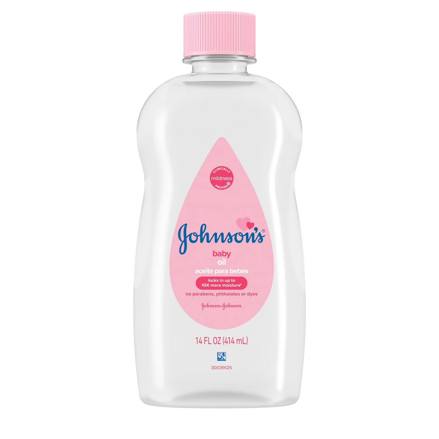 Johnson's® Baby Body Moisturizing Oil, Liquid Mineral Oil for Baby Massage, Original, 14 fl oz 100331400