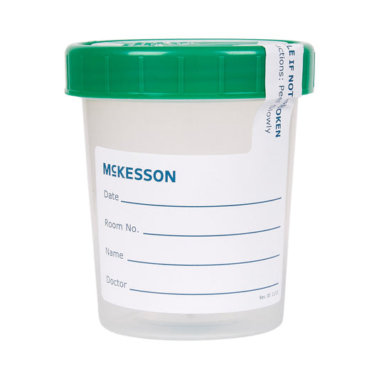 Specimen Container McKesson 120 mL (4 oz.) Screw Cap Sterile - 16-9526