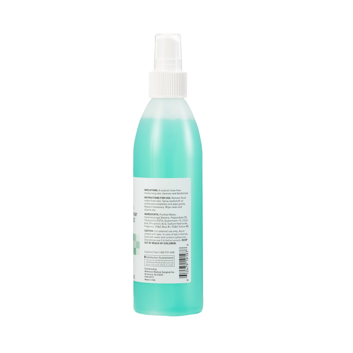 Rinse-Free Perineal Wash McKesson Liquid 8 oz. Pump Bottle Herbal Scent - 53-28133
