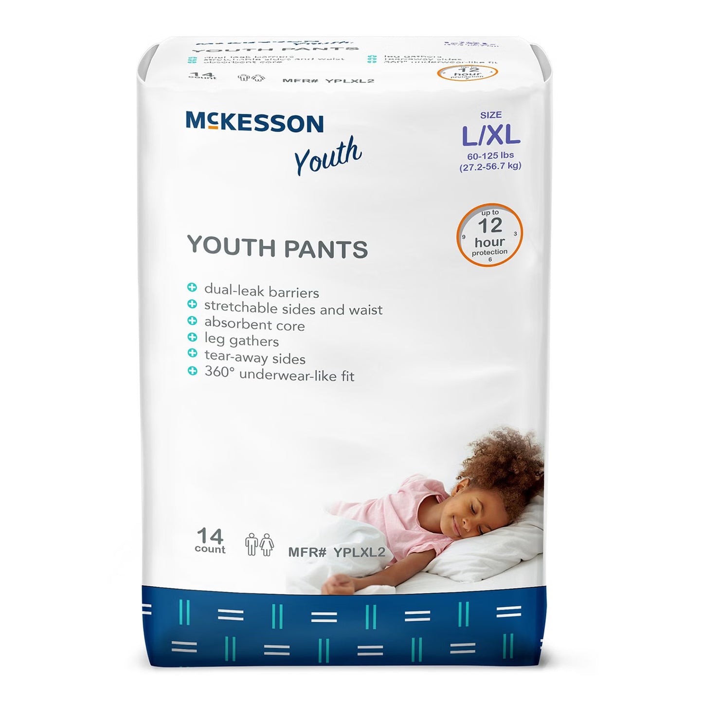 McKesson Youth Disposable Underwear 12 hr. Protection - YP