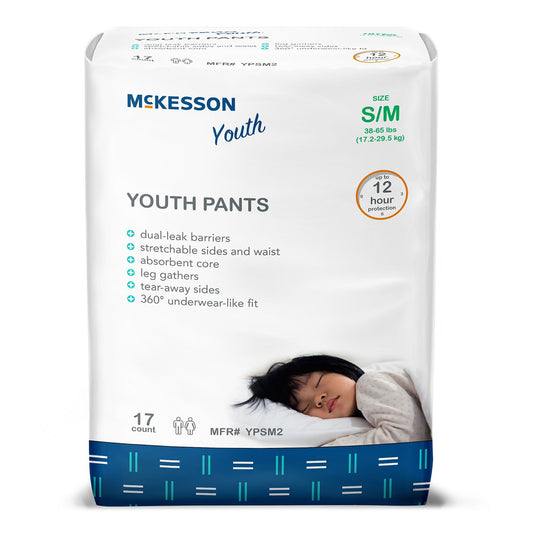 McKesson Youth Disposable Underwear 12 hr. Protection - YP