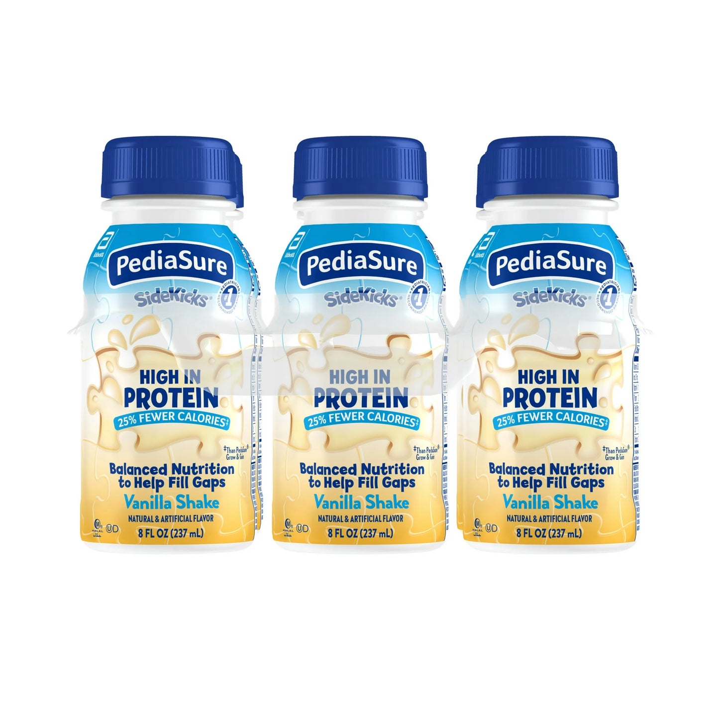 PediaSure® Sidekicks® Vanilla Shake 8 oz. bottle - 66912