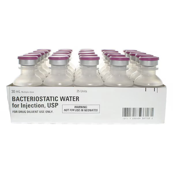 Pfizer Bacteriostatic Water for Injection, USP, Sterile - 30mL Multi-Dose Vial - ABB3977-03