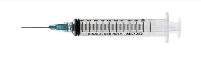 Nipro Medical 10mL Syringe with Hypodermic Needle 21G X 1½" - JD+10L2138-WEI