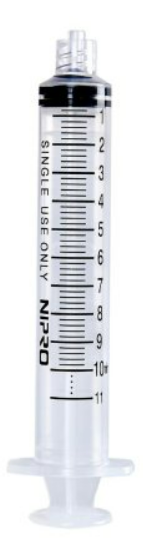 Nipro Medical 10mL Luer Lock Tip Syringe without Needle - JD+10L-WEI