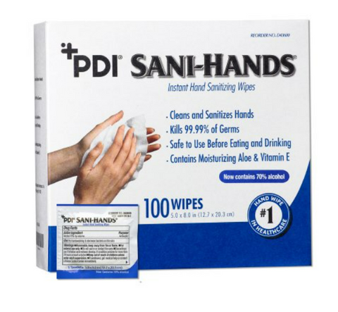 Professional Disposables Hand Sanitizing Wipe Sani-Hands® 100 count - D43600