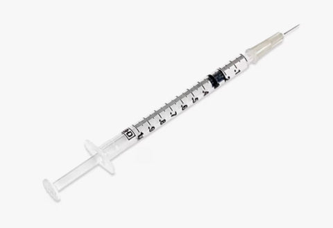 BD PrecisionGlide 1mL Tuberculin Syringe with Needle