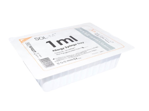 Sol-Millennium Medical 1mL Sol-M™Standard Allergy Tray, 27Gx1/2 - 181027T