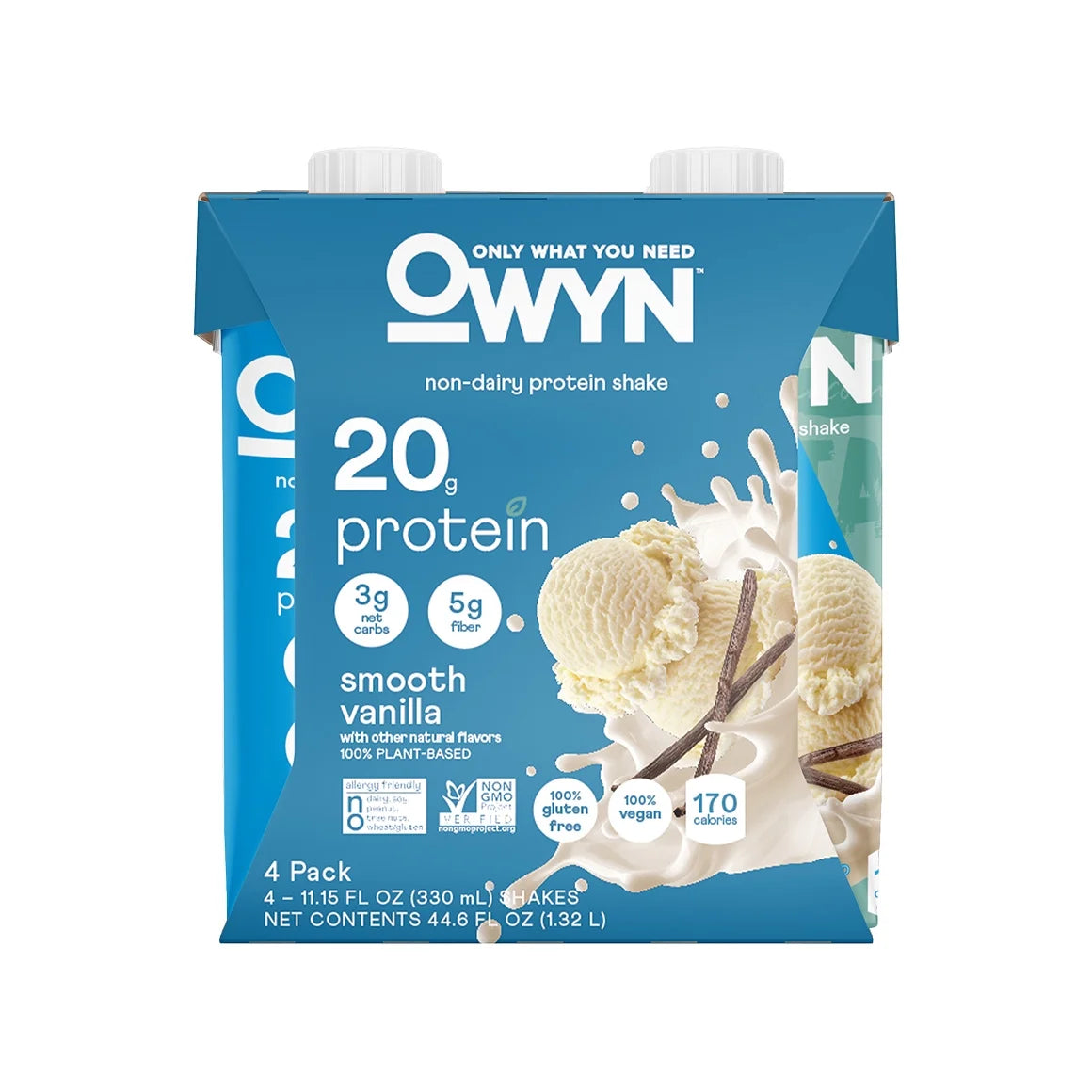 OWYN Plant-Based 20g Dairy Free Plant Based Protein Shake 11.15 fl oz. 4 Pack