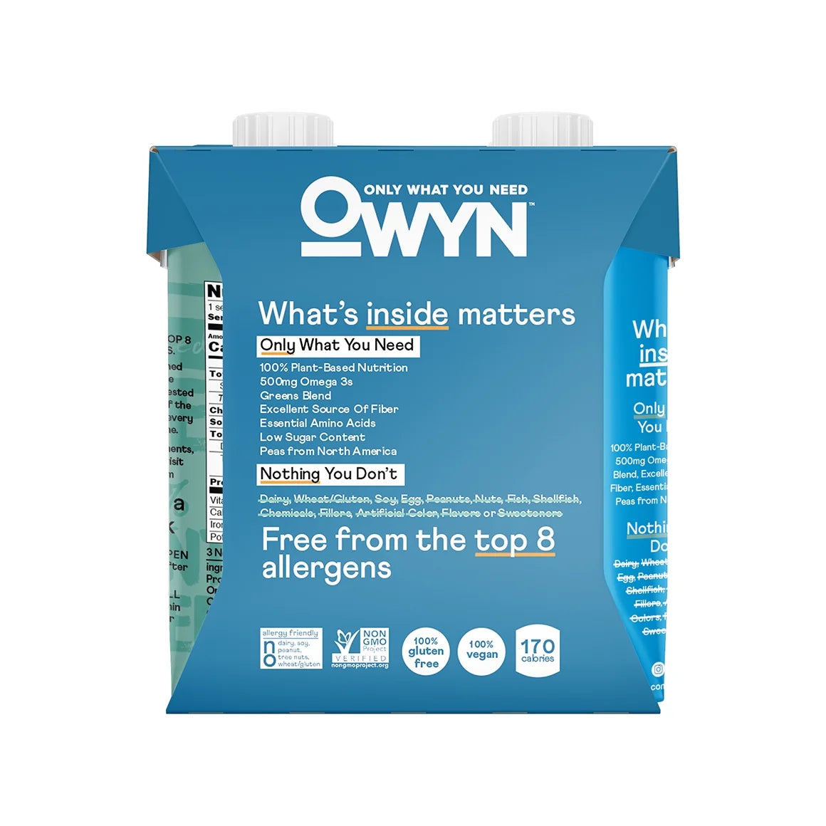 OWYN Plant-Based 20g Dairy Free Plant Based Protein Shake 11.15 fl oz. 4 Pack