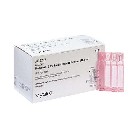 AirLife® Modudose® 5 mL Respiratory Therapy Solution 0.9% Sodium Chloride Sterile | 5257