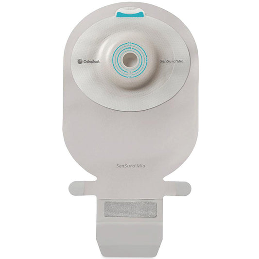 Ostomy Pouch SenSura® Mio Convex One-Piece System 11 Inch Length, Maxi Deep Convex, Pre-Cut 1-1/8 Inch Stoma Drainable - 16772