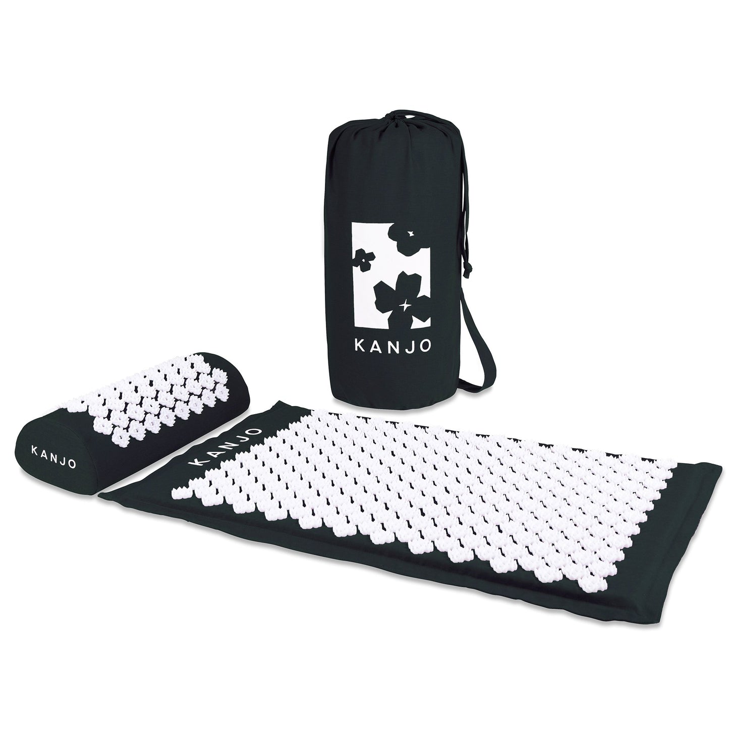 Kanjo Memory Foam Acupressure Mat Set, Black KANONYM