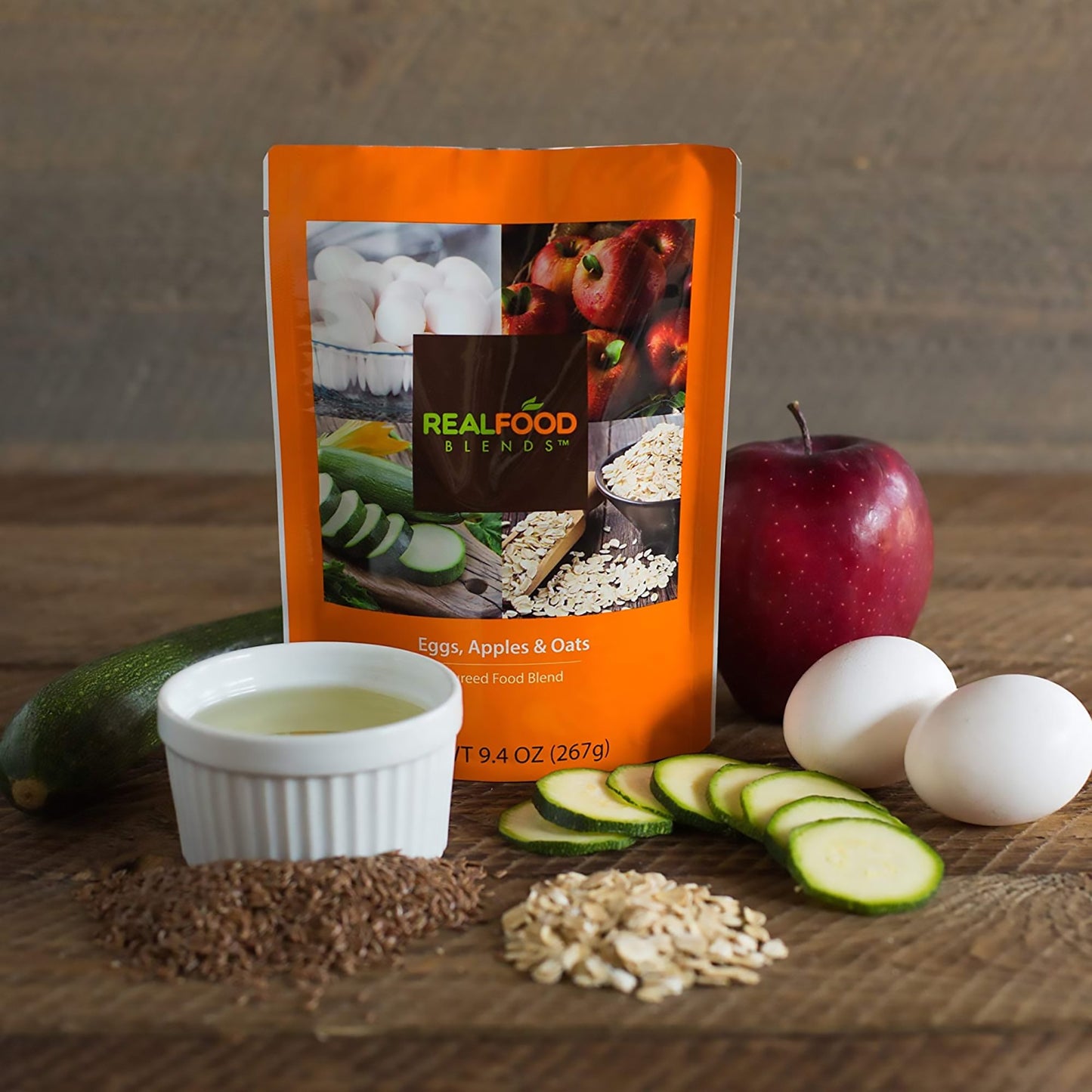 Real Food Blends™ Eggs, Apples & Oats Puree Food Blend for Tube Feeding, 9.4-oz. 176989