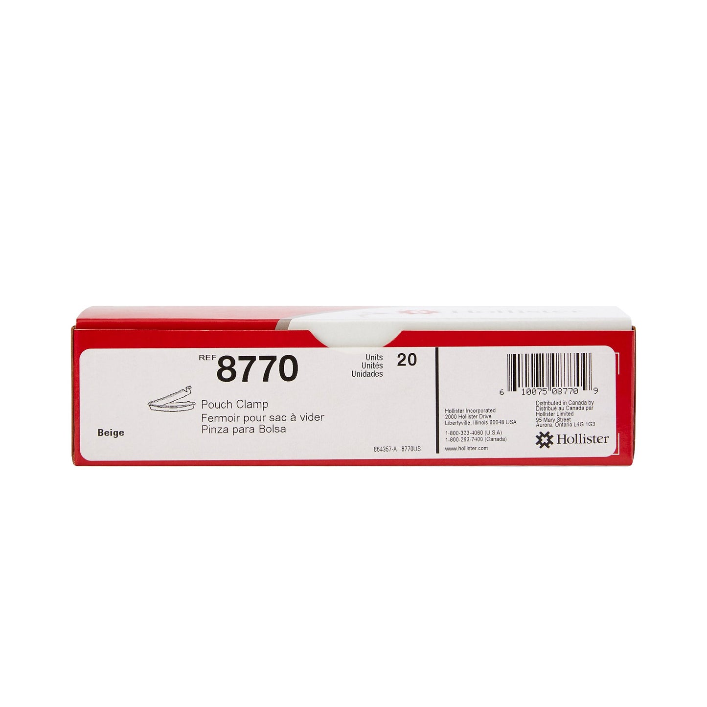 Hollister Drainable Pouch Clamp 8770
