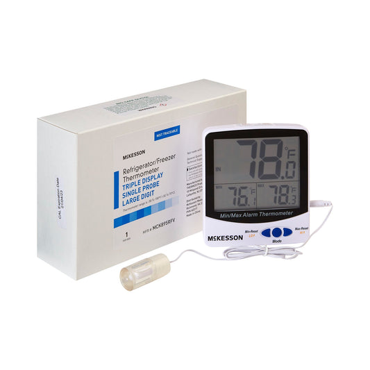 McKesson Brand McKesson Refrigerator / Freezer Thermometer, Digital Display, -58 to +158F (-50 to +70C) MCK895RFV, 1 Each