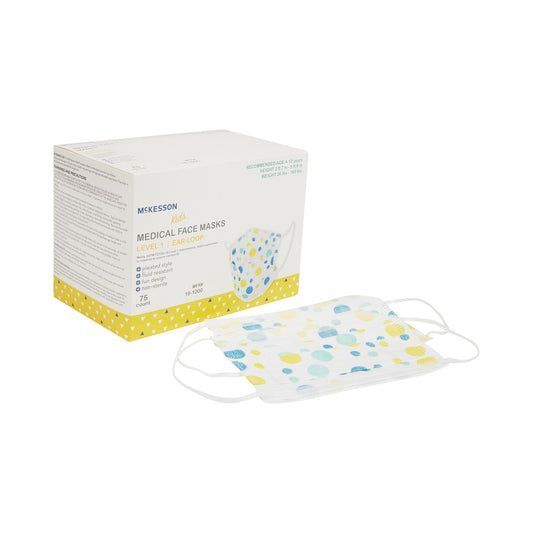 Procedure Mask McKesson ASTM Level 1 Earloops Child Size - 16-1000
