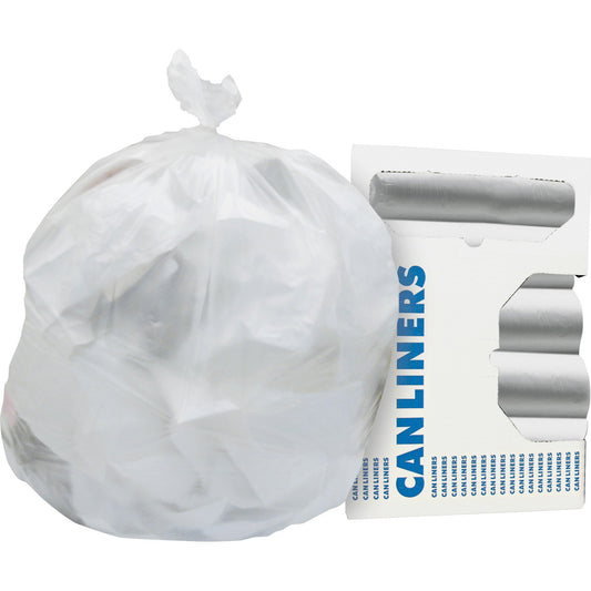 Trash Bag Heritage™ 30 gal. Natural HDPE 8 Mic. 30 X 37 Inch Star Seal Bottom Flat Pack - HERZ6037LNR01