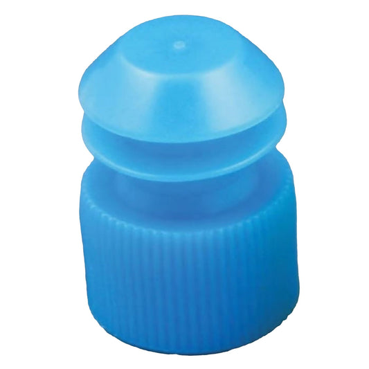 McKesson Tube Closure Polyethylene Flanged Plug Cap Blue 16 mm For Use with 16 mm Blood Drawing Tubes, Glass Test Tubes, Plastic Culture Tubes NonSter