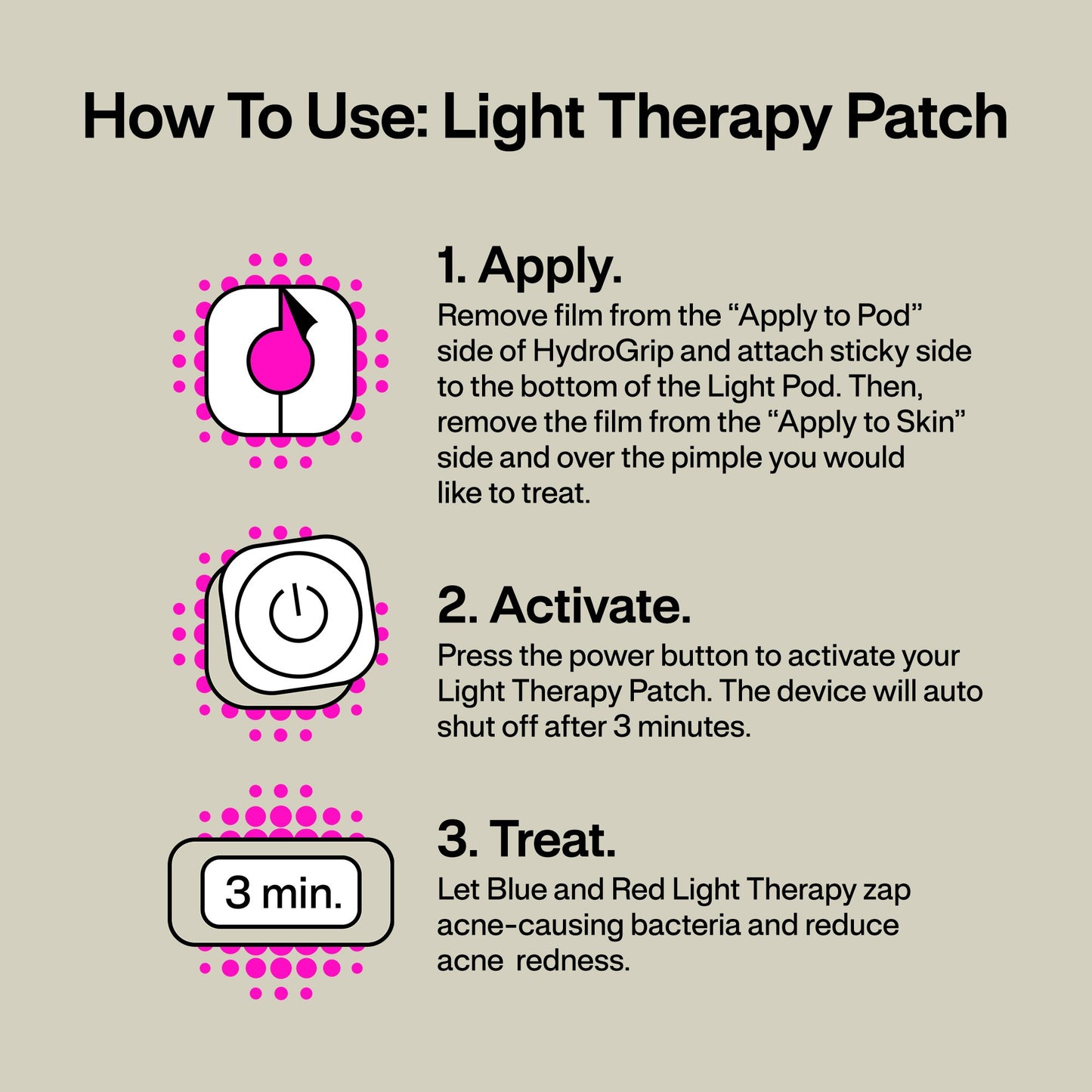 Acne Light Therapy Patch Kit ACDUO