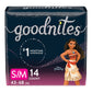 GoodNites® Absorbent Underwear, Small / Medium 41314