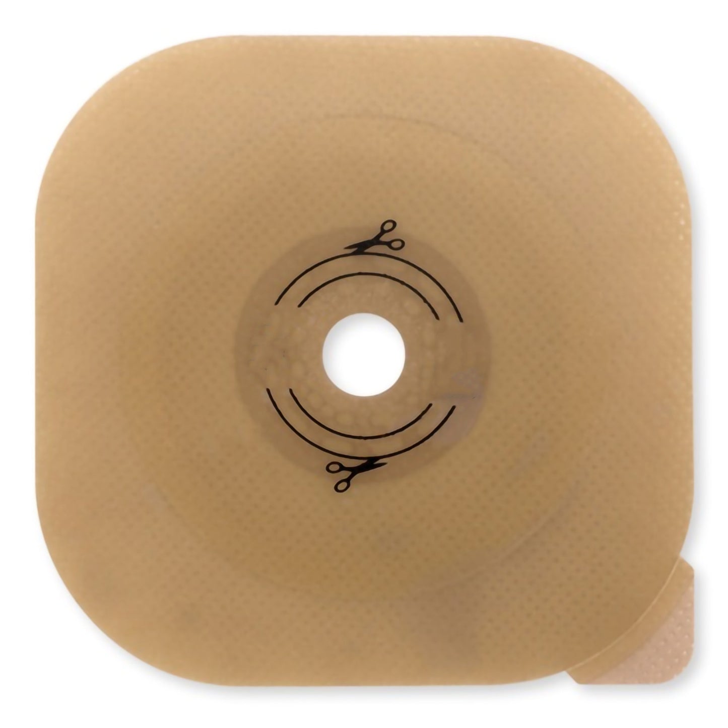 Ostomy Barrier CeraPlus™ Trim to Fit, Extended Wear Adhesive without Tape 70 mm Flange Blue Code System Up to 2-1/4 Inch Opening - 15104