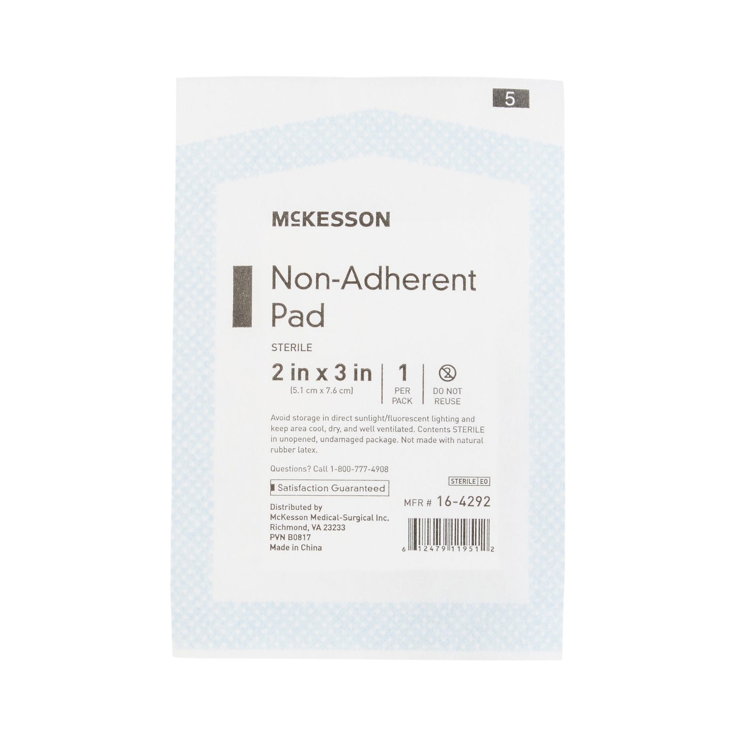 McKesson Nonadherent Dressing, 2 x 3 Inch 16-4292