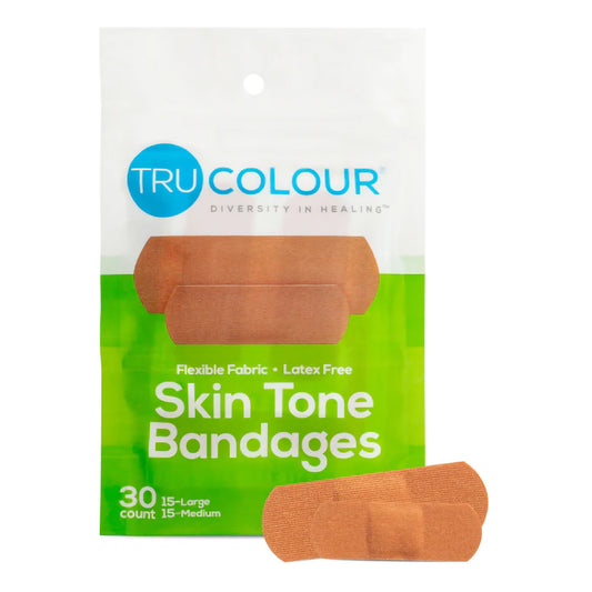 Waterproof Adhesive Strip Tru-Colour® 1 X 3 Inch Fabric Rectangle Olive Sterile - TCB-101