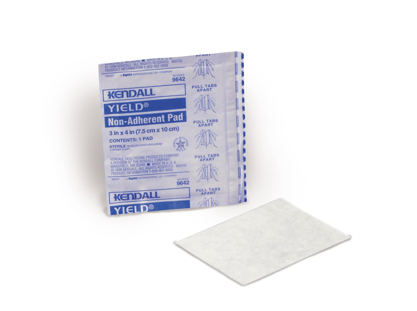 Cardinal Dermacea Non-Adherent Dressing, 3 x 4 Inch 9642-, Box of 100