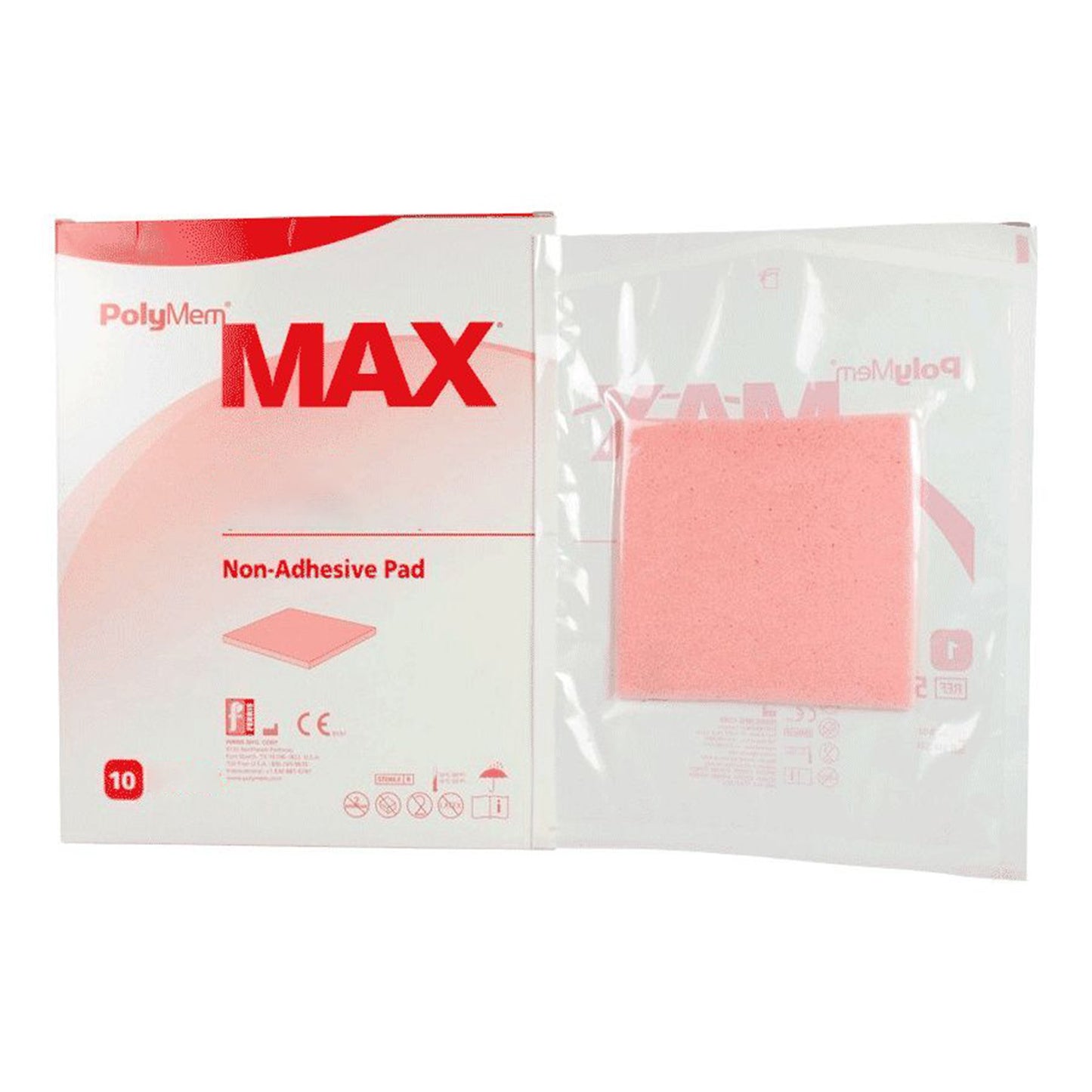 PolyMem® Max® Nonadhesive Without Border Foam Dressing, 3 x 3 Inch 5035