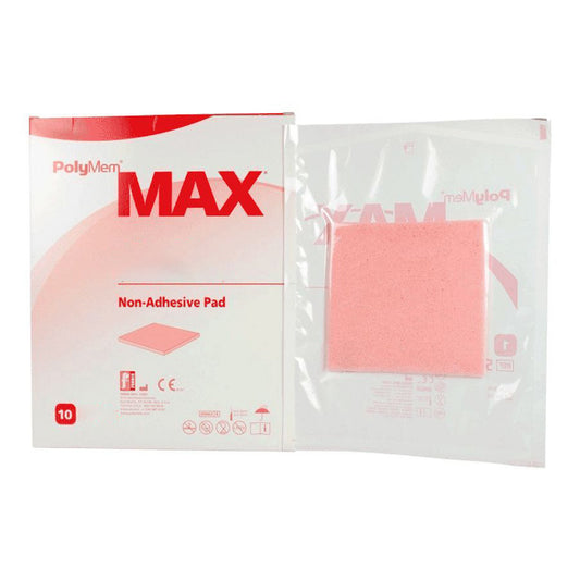 PolyMem® Max® Nonadhesive Without Border Foam Dressing, 3 x 3 Inch 5035