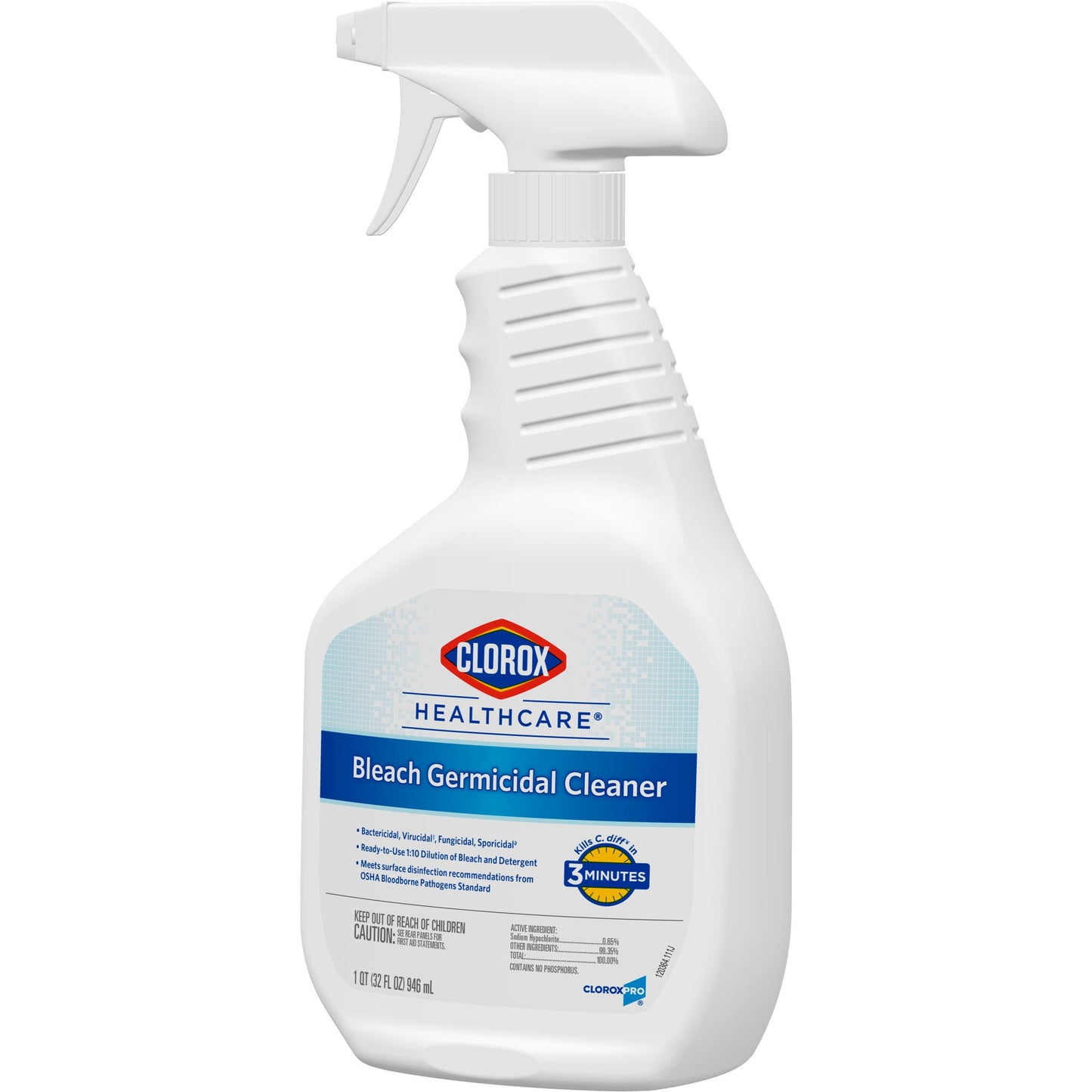 Clorox Healthcare® Bleach Germicidal Cleaner, Spray Bottle, 32 oz. 68970