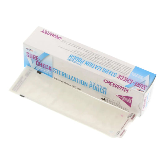 Sterilization Pouch Sure-Check® Ethylene Oxide (EO) Gas / Steam 2-3/4 X 9 Inch Transparent Self Seal Film - SCX2