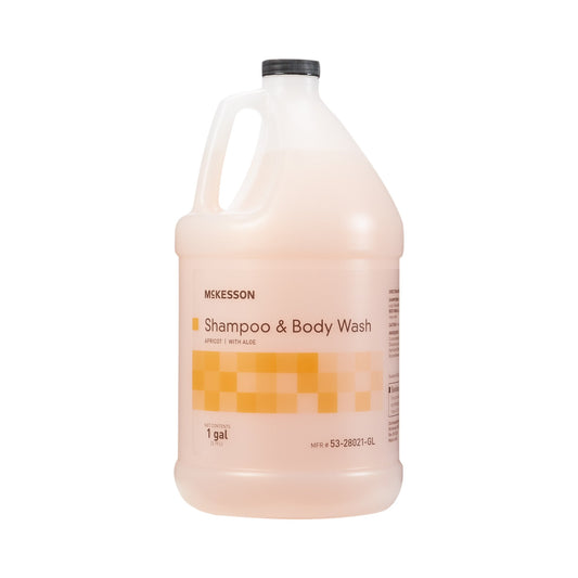McKesson Brand McKesson 2-in-1 Shampoo and Body Wash, Apricot Scent, 1 Gallon Jug 53-28021-GL, 1 Each