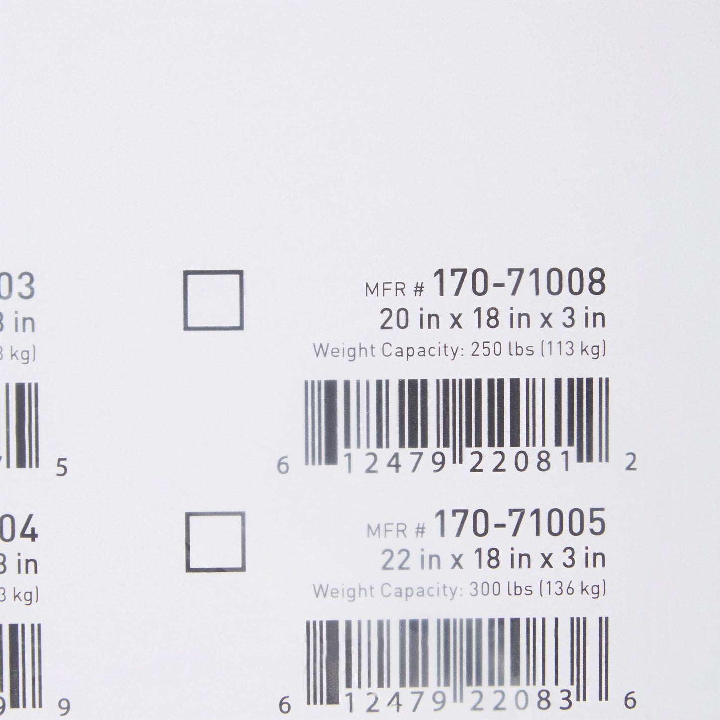 McKesson Foam Seat Cushion, 20 x 18 x 3 Inch 170-71008