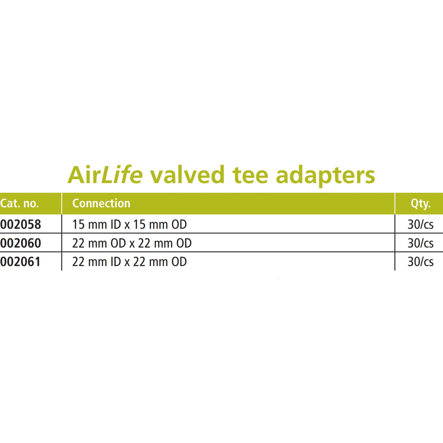 AirLife® Tee Adapter 002061